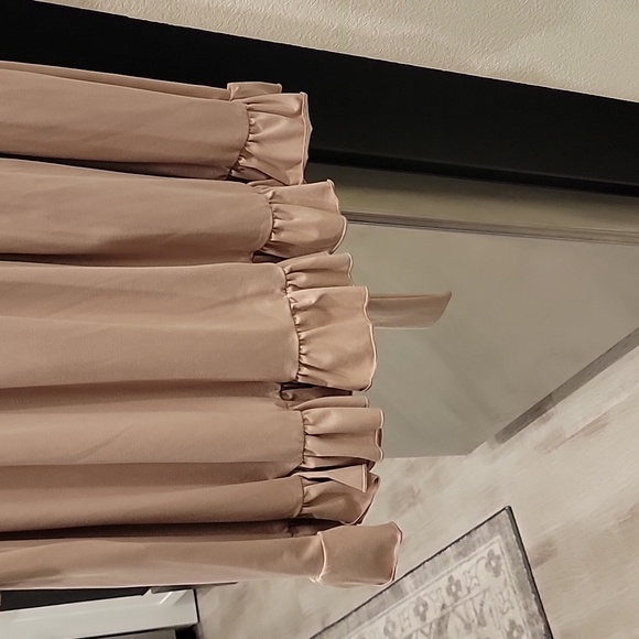 NWT To My Lovers Taupe Tie Dress - Picture 8 of 9